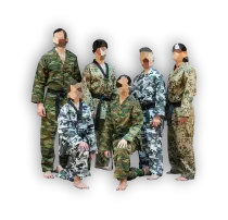 Taekwondo camouflage uniform-V neck